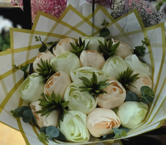 KREM VE PEMBE ŞAKAYIK DEMETİ