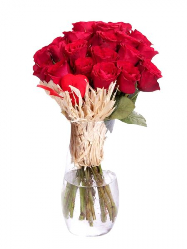 Cam Vazoda 15`li Güller